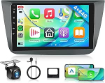 4G 64G Android autoradio Seat Altea 2004-2015 Toledo 2004-2009 9-tolline traadita Carplay autoraadio Android autonavigatsiooniga GPS peeglilink Bluetooth FM/RDS/DAB/DVR/EQ/WiFi roolijuhtimine