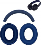 Aiivioll 2-teiliges Set f&uuml;r Beats Studio Pro Kopfh&ouml;rer, Ohrpolsterbez&uuml;ge/Kopfb&uuml;gelkissenbez&uuml;ge, Schwei&szlig;festes Weiches Silikon-Kopfh&ouml;rerzubeh&ouml;r (Blau)