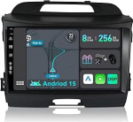 Android 13 autoraadio Octa Core 8GB + 256GB koos CarPlay Android auto DSP kaamera 10,1-tollise IPS puuteekraaniga DAB AHD kaamera GPS Bluetooth Mirror Link Hyundai Tucson IX35 (2010-2015) jaoks)