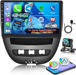 8 Core Qualcomm 4G + 64G autoraadio Toyota Aygo/Peugeot 107/Citroen C1 2004-2014 juhtmevaba Carplay & Android Car, 9-tolline Android autoraadio WiFi/GPS/Bluetooth 5.1/DPS Hi-Res/FM RDS raadioga