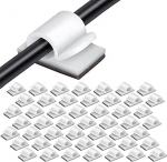 Gro&szlig;e Kabelclips mit Aufbewahrungsbox, l&auml;bipaistev, selbstklebende Kabelhalter-Clips, Au&szlig;enlicht-Drahtclips, Kabel-Ordnungshaken, Kabel-Organizer f&uuml;r Kabelmanagement, Heimb&uuml;ro, Schreibtischwand, 14 x