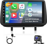Hodozzy 2G + 64G Android GPS autoraadio Opel Meriva B 2009-2014 traadita Carplay Android auto, 9-tolline puuteekraan koos navigatsiooniga WiFi Bluetooth Mirrorlink HiFi FM RDS Canbus tagurduskaameraga