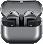 Samsung Galaxy Buds3 juhtmevabad Bluetooth k&otilde;rvaklapid, aktiivne m&uuml;rasummutus (ANC), adaptiivne m&uuml;rasummutus, k&otilde;rvaklapid 360 heliga, h&otilde;bedane, koos l&auml;bipaistva Anymode &uuml;mbrisega