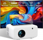 Mini projektor, VISULAPEX V3PRO v&auml;ike projektor P2P 5G WiFi 12000LM 1080P toetab mini projektor v&auml;ljas, videoprojektor mobiiltelefoni jaoks, 50% Zoom &uuml;hildub TV Stick / X-Box / laptopiga