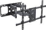 PureMounts FM51-600 Wandhalterung f&uuml;r TV Ger&auml;te mit 81-165cm (32-65"), VESA: VESA: 600x400, neigbar: 5&deg;/-15&deg;, schwenkbar: +/-60&deg;, Wandabstand: 69-635mm, Traglast max: 65kg, schwarz