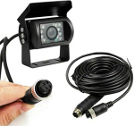 Baceyong veoauto tagurduskaamera 10 m kaabliga 18 IR LED veekindel 170 kraadi 4-pin HD CCD tagantvaate kaamera raskeveokitele