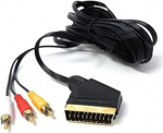 Scart 3 RCA kaablile 5M Audio Video AV adapter komposiit&uuml;hendusega TV DVD VCR m&auml;ngukonsoolile Scart to AV konverteri kaabel