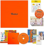BTS Album - [BUTTER] (PHEACHES Ver.) CD-R + Photobook + Lyric Cards + Instant Photo Card + Photo Stand + Folded Message Card + Graphic Sticker + Photo Card