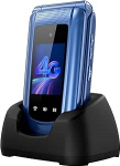 4G vanemate mobiiltelefon Kokkupandav mobiiltelefon ilma lepinguta Suured nupud Mobiiltelefon eakatele koos laadimisjaamaga SOS h&auml;daabik&otilde;ne nupp 1000 mAh aku Pikk ooteaeg 2.4 ja