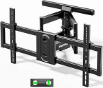 monTEK Full Motion TV seinakinnitus 43-95-tollistele televiisoritele kuni 60 kg, eelseadistatud telerihoidik koos t&ouml;&ouml;riistavaba kallutamise, p&ouml;&ouml;ramise ja pikendamisega, Max VESA 800 x 400 mm, 16-tollised/18-tollised puustangid