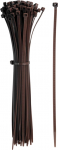 YELARXI Kabelbinder aus Kunststoff, selbstsichernd, 25,4 cm, passend f&uuml;r Zuhause, Garten, B&uuml;ro, Werkstatt, Reisen - (100 St&uuml;ck, braun)