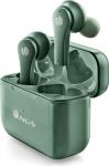 NGS ARTICA Bloom rohelised juhtmevabad k&otilde;rvaklapid, &uuml;hilduvad Bluetooth ja TWS, mikrofon, kuni 24 tundi, puutejuhtimine, USB Type C, laadimisjaam, roheline