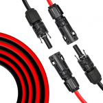 Trisinger 6 mm&sup2; p&auml;ikesekaabli pikendus 2 x 15 m, p&auml;ikesepaneelide p&auml;ikesepaneelide pikenduskaabel 6 mm2 15 m, p&auml;ikesepaneelide p&auml;ikesekaabel IP68 veekindla 1500 V p&auml;ikesepistikuga p&auml;ikeses&uuml;steemi fotogalvaanilise s&uuml;steemi jaoks