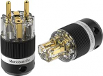 Monosaudio paar HiFi Schuko pistikut + IEC C15 &uuml;hendus High End IEC pistikupesa 16 A 250 V Audiophile Power Plug &uuml;hendus (kullatud, E101G/F101G)