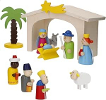 WOOMAX 33045 Laste puidust s&uuml;nnituskuju mitmev&auml;rviline