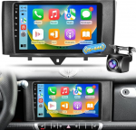 Androidi autoraadio Mercedes Benz Smart Fortwo 2011-2015, 9-tolline stereo koos juhtmevaba CarPlay & Android autoga, GPS navigatsioon, DSP heli, Dual USB, AHD tagantvaate kaamera tugi, roolijuhtimine