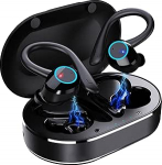 BT k&otilde;rvaklapid, Q23 PRO traadita Bluetooth peakomplektid, TWS veekindel stereok&otilde;rvaklappide mini k&otilde;rvaklapid mikrofoniga, ANC m&uuml;rasummutus, Bluetooth 5.1, pikk kasutusiga, t&ouml;&ouml;ks, spordiks, reisimiseks (must)