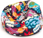 Ecopuf Sakwa Fantasy Bean Bag, Made of Polyester, 90 x 50 cm, Stylish Living Room Seat Furniture for Children and Adults, Bean Bag Chair with Polystyrene Filling (EPS Beads)