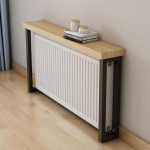 asdchZen Modern Console with Shelf, Narrow Accent Entrance Area, Non-Slip Feet, Narrow Hallway or Sofa Table Made of Metal and Wood for the Living Room