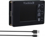 VisibleIR B18 W&auml;rmebildkamera mit sichtbarem Licht, 32 x 24 f&uuml;r IR-Sensor, Fusions-W&auml;rmeleckdetektor, -40 bis f&uuml;r 300 &deg;C Temperatuuriala, 1,8 Zoll TFT-Display, Typ-C-Daten&uuml;bertragung f&uuml;r