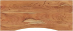 vidaXL Desk Top, Table Top Worktop, Rectangular, Plate for Desk, Dining Table, Wooden Top, Office Table Top, 110 x 50 x 2.5 cm, Solid Acacia Wood