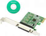 CERRXIAN 1 Port PCI Express Parallel Card PCI Expansion Card Adapter 25pin Parallel Lpt Pci DB25 Printer Port Controller Card-to-Parallel