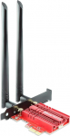 ZYT WLAN kaart, Intel AX210 Bluetooth5.2, Kuni 5400 Mbit/s Tri-Bands (6G/5G/2.4G) WLAN PCIe WiFi 6 kaart Windows 11/10 (64bit) jaoks.