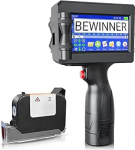 Bewinner Portable Handheld Printer Set - Bluetooth Handheld Printerjet koos kasseti ja 4,3-tollise LED-puuteekraaniga, 2-12,7 mm k&otilde;rgusega reguleeritav k&auml;eshoitav tindiprinter teksti, numbrite jaoks