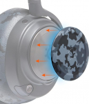 WC k&uuml;lgplaadid Arctis Nova k&otilde;rvaklappidele Wicked Cushions | Sobib Arctis Nova Pro Wireless/Pro Wired/Nova Elite/Nova 7 / 7X / 7P jaoks | Must Camo