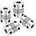 hankekaart Flexible Kupplungen, 6 mm bis 6 mm, Gelenkverbinder aus Aluminiumlegierung, flexible Wellenkupplungen, Motorkupplung f&uuml;r 3D-Drucker, CNC-Maschine, Motorf&uuml;hrung, DIY-Encoder D15 x L 20 mm