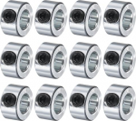 hankimise kaart 12 Pack 1/4 "Bore tsingitud s&uuml;sinikterasest varrekaablid, 1/2" OD, 5/16" laius, Lock Axle Collar Clamp (&otilde;&otilde;nes, kerge)