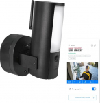 ABUS WiFi Light Outdoor Camera (PPIC46520) - Smart Surveillance Camera with Outdoor Light, Person Detection, Animal Detection, Car Detection, Individual Push Notification, 2-Way Audio, Memory Card &