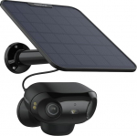 Reolink 4K Solar Surveillance Camera Outdoor Battery, ColorX Night Vision, 180&deg; Wide Angle, 8MP Wireless WLAN IP Camera, 2.4/5GHz Wi-Fi 6, AI Detection, Time Lapse, Argus 4 Pro (Black) + 6W Solar