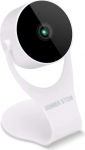 Konnek Stein Surveillance Camera 1080p HD Indoor Wireless Smart Home Camera Detection with Night Vision 2-Way Audio Works with Alexa Assistant White F23
