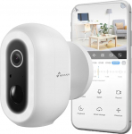 NIVIAN WiFi v&auml;livalvekaamera 2K koos akuga PIR turvakaamera koos inimtuvastusega, v&auml;rviline &ouml;&ouml;n&auml;gemine, kahesuunaline heli, sireen ja LED, App Smart 04-Bat