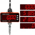 USKI Hanging Scales 1000 kg 2000 lb Crane Scales Industrial High Performance Digital Hook Scales Hanging Gram Weighing Steelyard