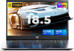ACEMAGIC s&uuml;learvuti 18,5-tolline Lapto 2026 1080P FHD, Twin Lake N150 (kuni 3,6 GHz), 8000mAh, 16GB DDR4 512GB, AX18 s&uuml;learvuti 1080P FHD HDMI/WiFi/BT 5.2/USB 3.2