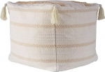 MOCOFO Boho Ottoman Square Footstool T&auml;itmata Tufted koos Tassels Pouf katab Woven Storage 45x45x40cm