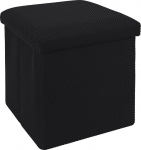 HOME DECO FACTORY, HD0506 Must kokkupandav Ottomani kirstu Elegantne disain Multifunktsionaalne hoiukoht Optimaalne mugavus Lihtne hooldada Ideaalne v&auml;ikestesse ruumidesse 38cm mustad