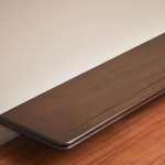 Wandmontierter Holzschreibtisch f&uuml;r Home Office und K&uuml;che, platzsparend, faltbarer Tisch f&uuml;r Waschk&uuml;che, Schlafzimmer, Badezimmer und Balkon, Sapelholz, multifunktionale M&ouml;bel