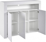 MMT Furniture Designs k&uuml;ljepaneel, puukomposiit, valge, 116 cm x 35 cm x 93 cm