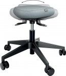 Leitz Ergo aktiivne reguleeritava k&otilde;rgusega (47-60 cm) ratastega, istmepolstriga kontoritool, ergonoomiline p&ouml;&ouml;rlev tool koju, kontorisse, vaba aja veetmiseks ja hobitegevuseks, Ergo seeria, must, 65770095