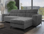 Filo nurgadiivan Hall L-kujuline - 256 x 101 x 175 cm - Diivanvoodi voodikastiga ja magamisfunktsiooniga - nurgadiivan hoiuruumiga ja metalljalgadega, reguleeritavad peatuged - Monolith 85 kangas