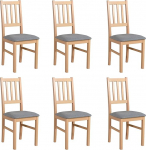 Hygge 91 K&ouml;&ouml;gitoolid 6 tk komplekt - Massiivsed p&ouml;&ouml;gitoolid - S&ouml;&ouml;gitoatoolid 120 kg - S&ouml;&ouml;gitooli komplekt 6 tk - Puidust toolid - S&ouml;&ouml;gitoolide puit - grafiit