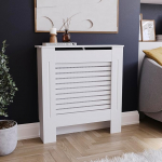 Home Discount Milton radiaatorikate valge kaasaegne v&auml;rvitud MDF kapp, v&auml;ike