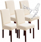 Genina toolikatted s&ouml;&ouml;gitoa jaoks, 100% veekindlad suured s&ouml;&ouml;gitooli katted, venivad k&ouml;&ouml;gi parson toolikatted koju, restorani, 4 komplekti, Argyle Beige