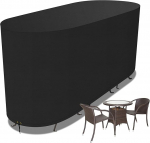 Bistro komplekti kate, aiam&ouml;&ouml;bli kate, veekindel papp 420D Oxfordi kangas, terrassir&otilde;du m&ouml;&ouml;blikomplekti kate, talvekindel, anti-UV, 124 x 63 x 80 cm