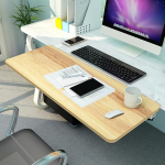 Ergonomische 90&deg; verstellbare Tastatur-Schreibtischablage, faltbar, aus Holz, B&uuml;roverl&auml;ngerung f&uuml;r Computer-Tastatur und Maus, ideal f&uuml;r Arbeit und Gaming, Gr&ouml;&szlig;en: 55, 65, 75 x 25 cm