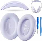 AHG Accessory House Global asendus QC k&otilde;rvapadjad ja peapaelapadjad, mis &uuml;hilduvad Bose QuietComfort (2023) QC45 QCSE QC35 II traadita m&uuml;rasummutusega k&otilde;rvaklappidega (lilla), lihtne DIY kokkupanek