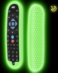 Sky Q Bluetooth puldi EC201 EC202 2020 kaitsekott, Silikoonist kaitsekott, SKY Q puldi varrukas nahk hoidja aku tagakaitsja universaalne helendav roheline